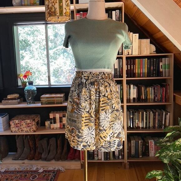 Boxer Shorts Leafy Tropical Print - Picture 1 of 8